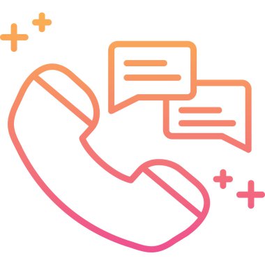 Çağrı. Web simgesi basit illüstrasyon