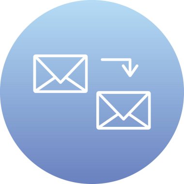 e-posta simgesi doldurulmuş - ana hatlar biçimi