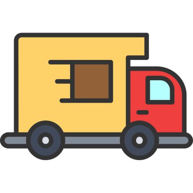 servis van vektör simgesi