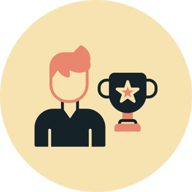 iş düz vektör simgesi