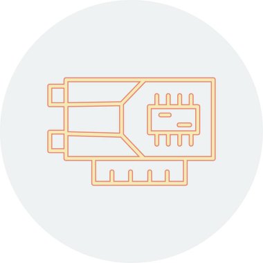 devre vektör simgesi modern ince çizgi