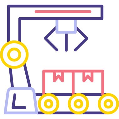 tren. Web simgesi basit illüstrasyon