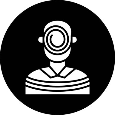 Maskeli bir adamın vektör çizimi