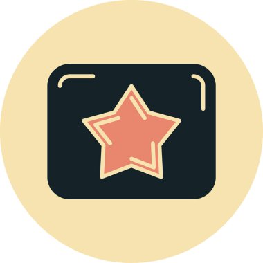 yıldız simgesi vektör illüstrasyonu