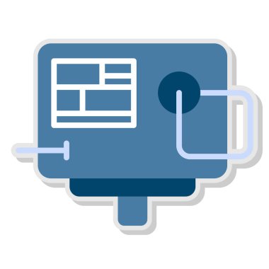 Web sayfası renk vektörü simgesi düzenlenebilir