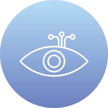 Göz simgesinin vektör illüstrasyonu