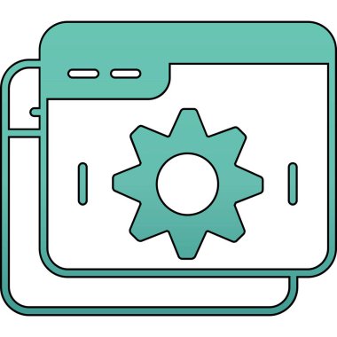 Beyaz arkaplanda basit ve minimal mobil vektör simgesi