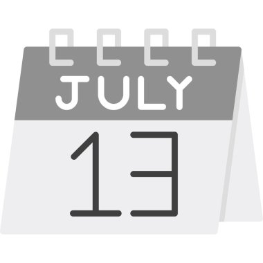 Takvim simgesi, vektör çizimi