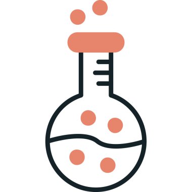Bilim dalında matara kimya ikonu - araştırma kategorisi