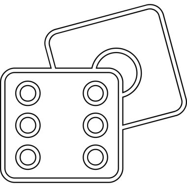 Çizgi film cüzdan simgesinin vektör çizimi