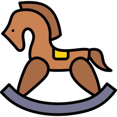 at simgesi vektör illüstrasyonu