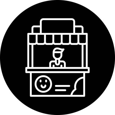 alışveriş simgesi vektör illüstrasyonu