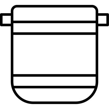 yemek tenceresi simgesi taslağı