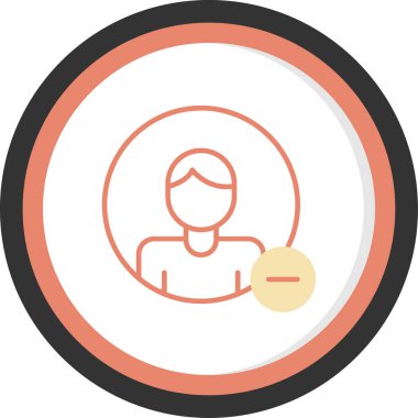 avatar. Web simgesi basit illüstrasyon