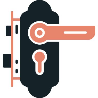 Kapı kilidi anahtar simgesi