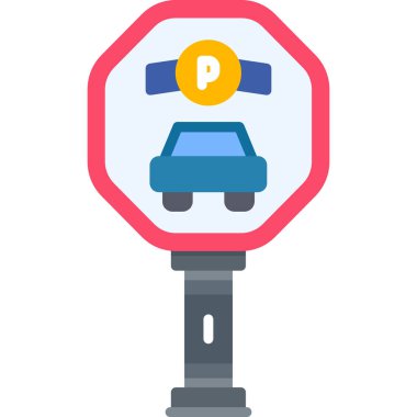 park ışığı simgesi, vektör illüstrasyonu