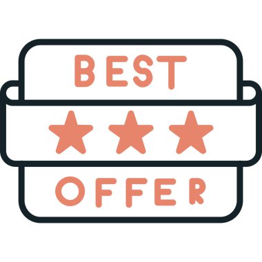 En iyi fiyat etiketine sahip bir yıldızın vektör çizimi