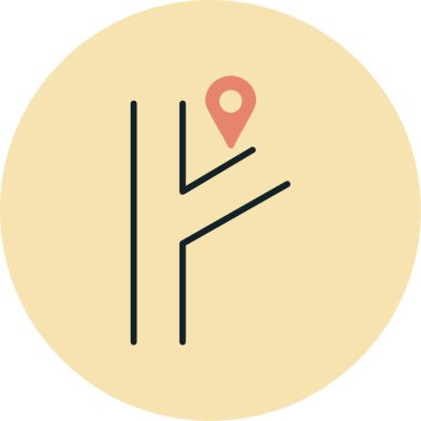 konum simgesi vektör illüstrasyonu