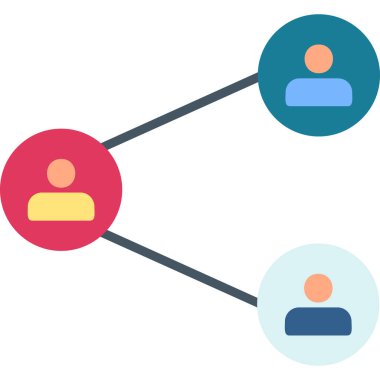 Kolayca düzenleyebilen veya düzenleyebilen ağ bağlantı vektörü simgesi