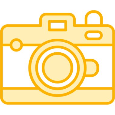 Kamera. Web simgesi basit illüstrasyon