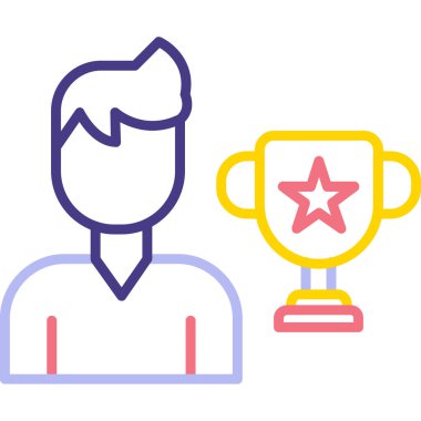 Ödül. Web simgesi basit illüstrasyon