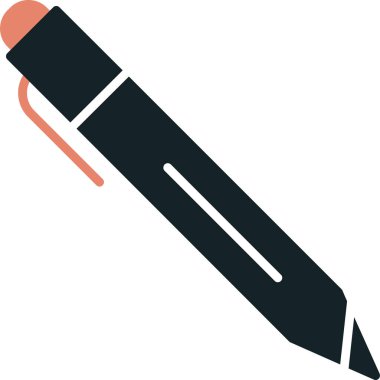 Kalem. Web simgesi basit illüstrasyon