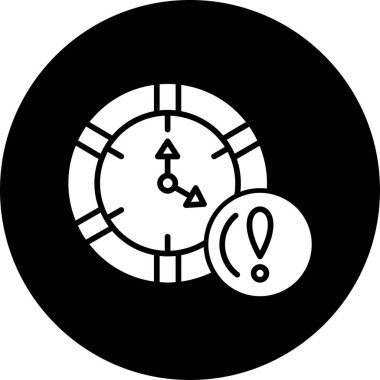 Saat simgesi vektör illüstrasyonu