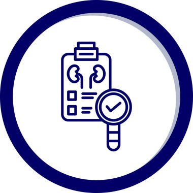 Bir takvim simgesinin vektör illüstrasyonu