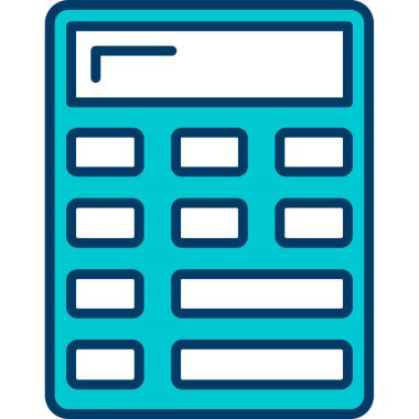 hesap makinesi simgesi, vektör illüstrasyonu