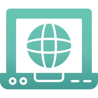 Kolayca değiştirebilen ya da düzenleyebilen internet vektör simgesi