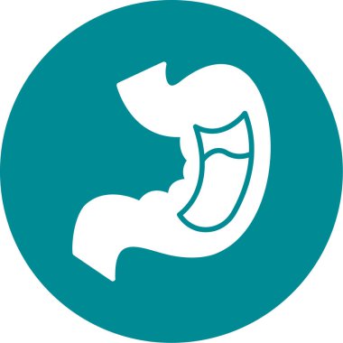 mide ikonu vektör illüstrasyonu