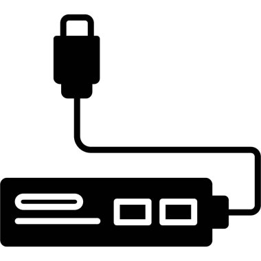 USB Vektör Satır Simgesi