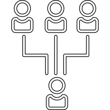 grup insanları ana hatlar biçiminde grup simgesi