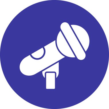 Konuşmacı. Web simgesi basit illüstrasyon