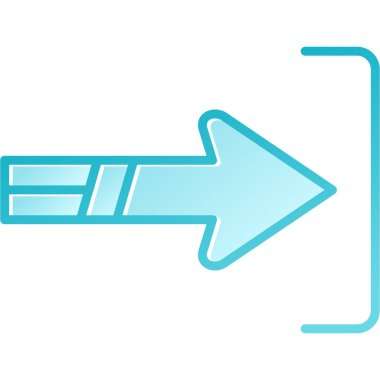 ok simgesi vektör illüstrasyonu