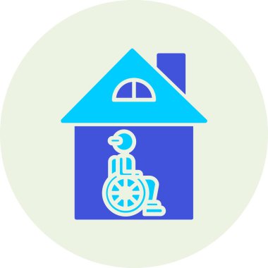 Ev. Web simgesi basit illüstrasyon