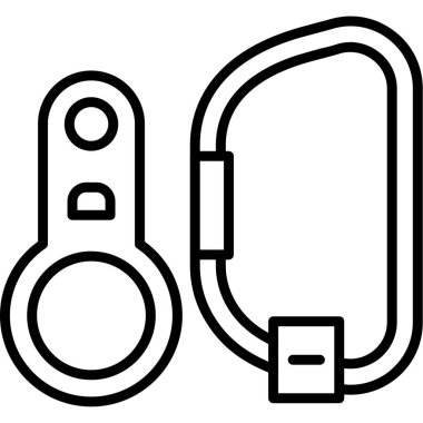 Araba anahtar simgesi, anahat stili