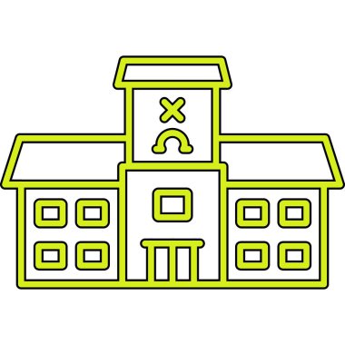 okul oluşturma vektör simgesi