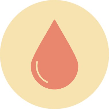 kan damlası vektör simgesi modern tasarım illüstrasyonu