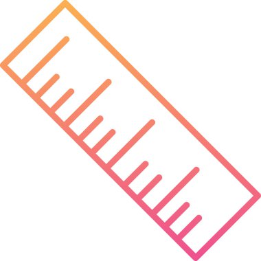 cetvel simgesi, vektör illüstrasyon tasarımı