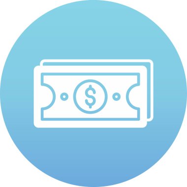 Dolar simgesi vektör illüstrasyonu