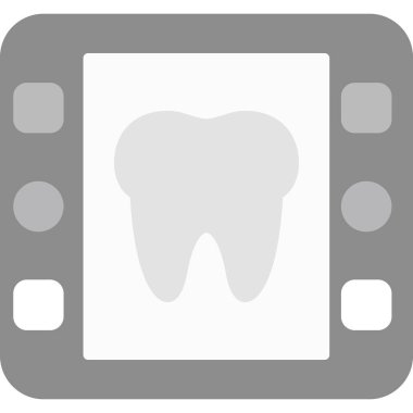 Tıbbi işaretli izole edilmiş diş simgesi