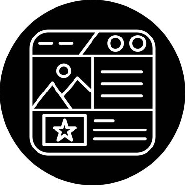 seo modern simgesinin vektör illüstrasyonu