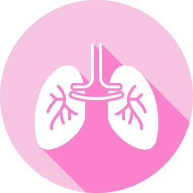 İnsan akciğerlerinin vektör çizimi. akciğerler.