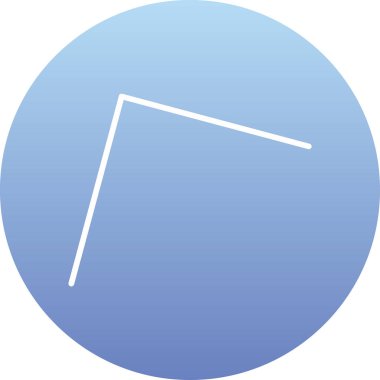 Beyaz arkaplanın mavi simgesinin vektör çizimi