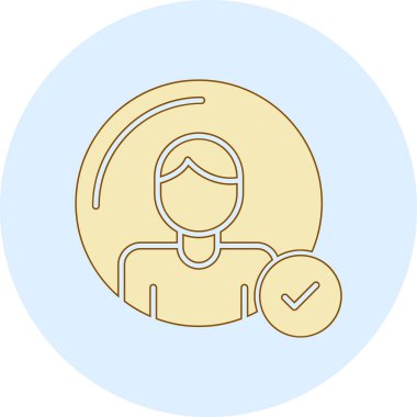 Avatar simgesi, modern vektör illüstrasyon tasarımı