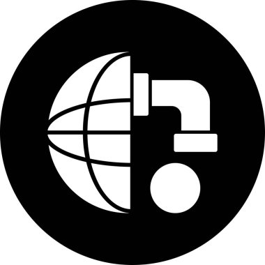 Küresel simge vektör illüstrasyonu