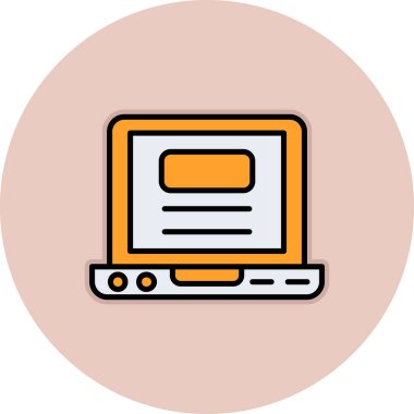 çevrimiçi eğitimin sembolü olan bilgisayar ekranı