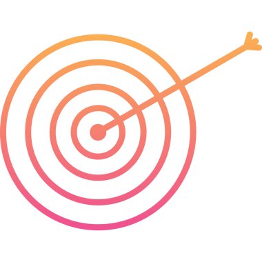 Hedef simgenin vektör illüstrasyonu