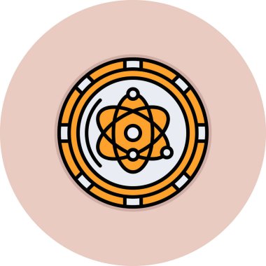 Arkaplanda bir gezegenin vektör simgesi